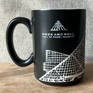 Limited Edition Rock and Roll Hall of Fame + Museum Textured Black and White Mug
